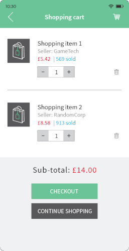 Rapid Transfer app showing how to make a payment