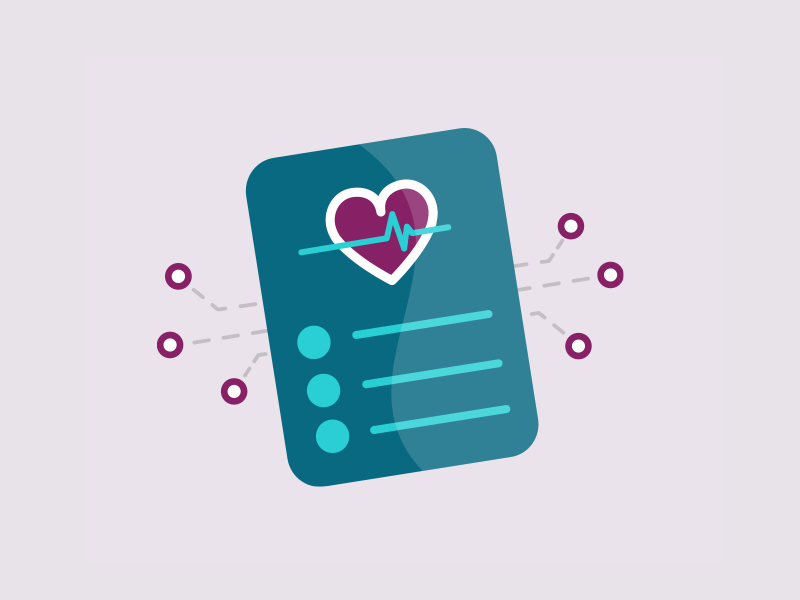 Healthcare blockchain icon