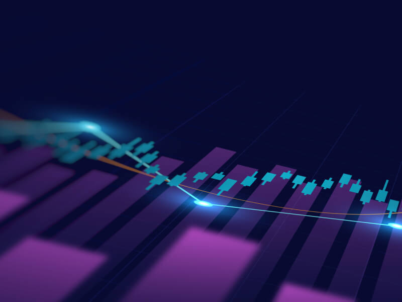 Image of a purple bar chart