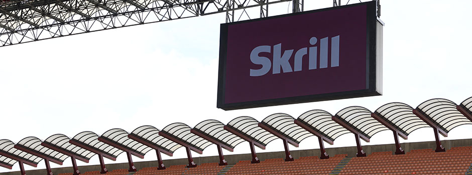 Skrill on screen at San Siro