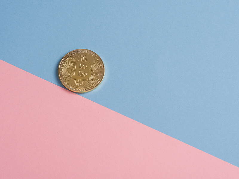 Bitcoin on background