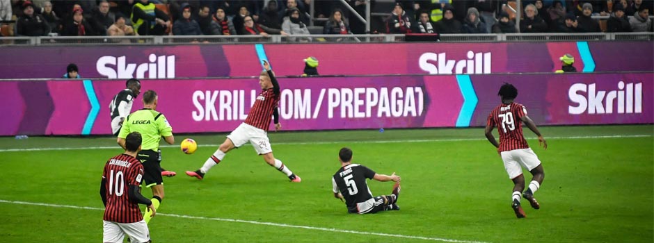AC Milan playing on the field