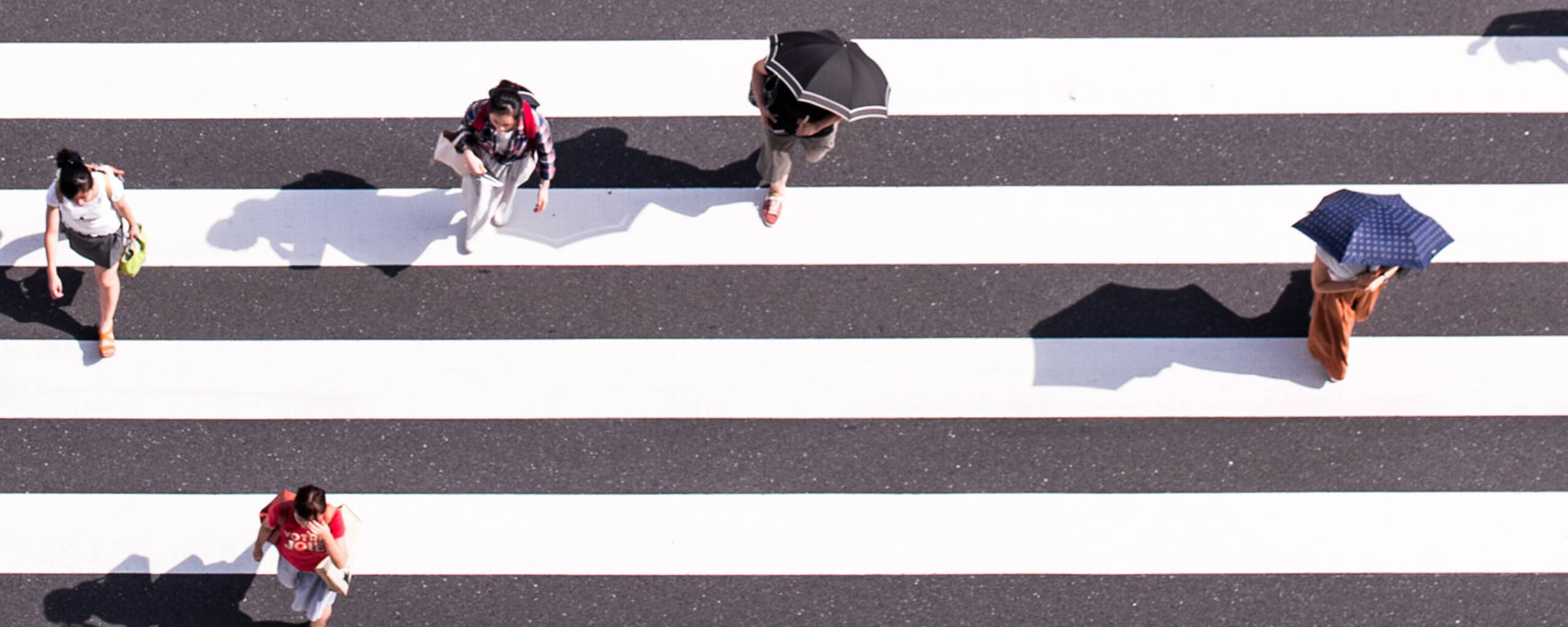 People crossing the street
