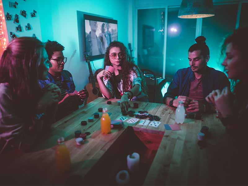 group poker of 5 people