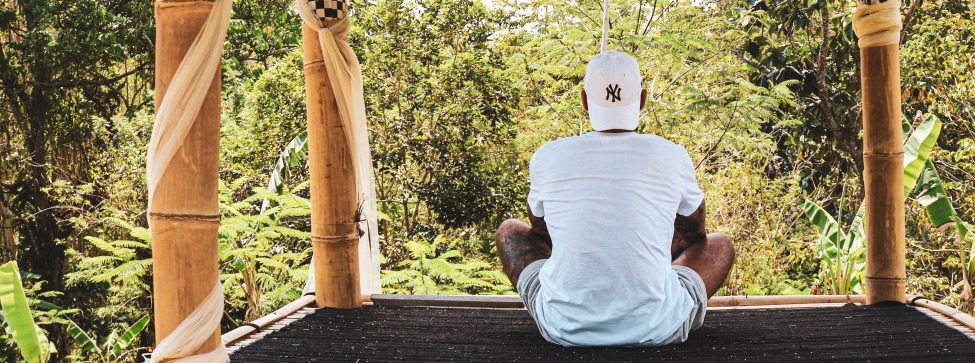 Ken FX sitting among nature