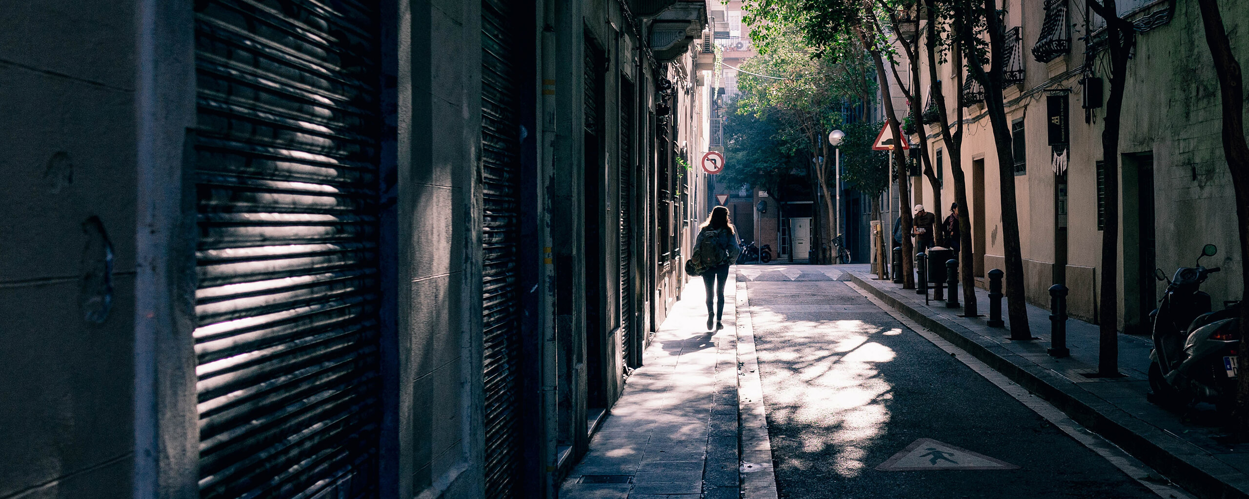 woman exploring new city