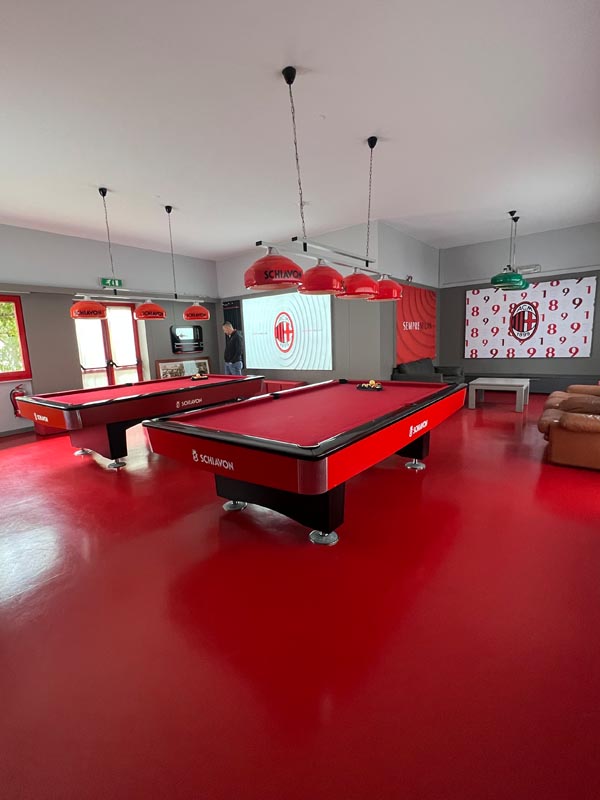 Player recreation room Milanello