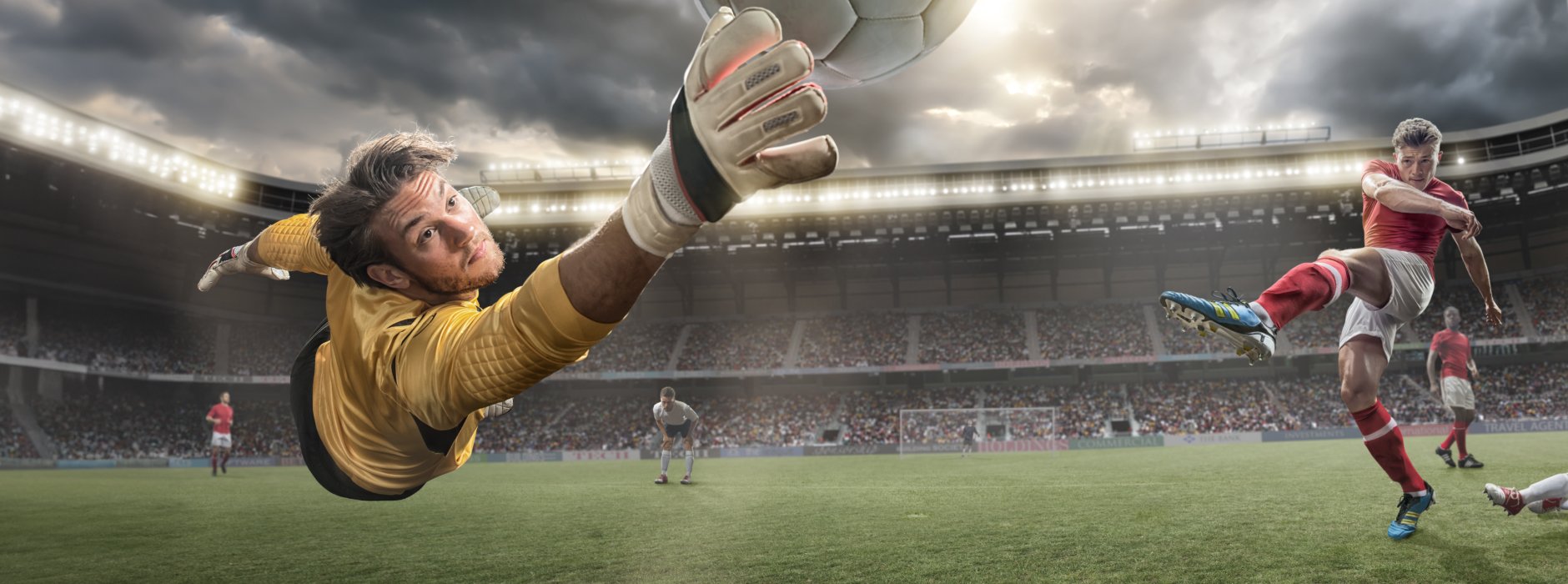 soccer players on the field
