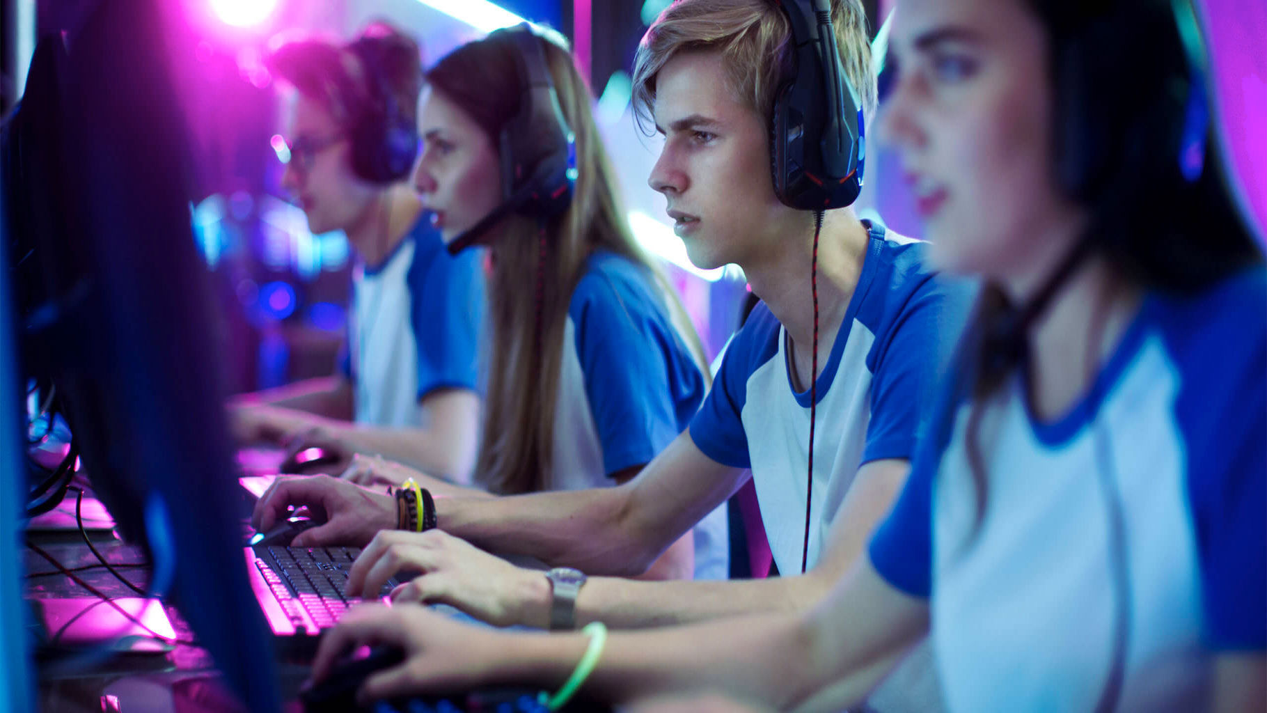 gamers at a competition