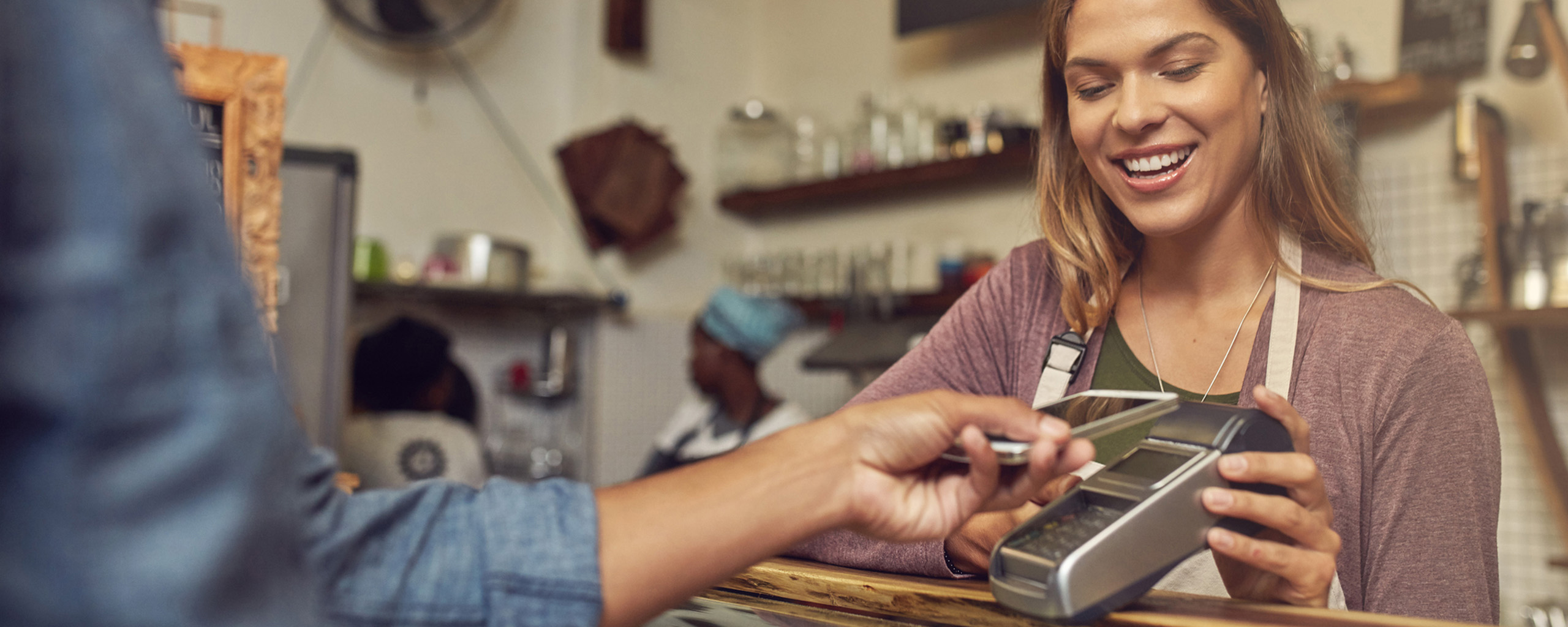 payment via mobile phone in a store