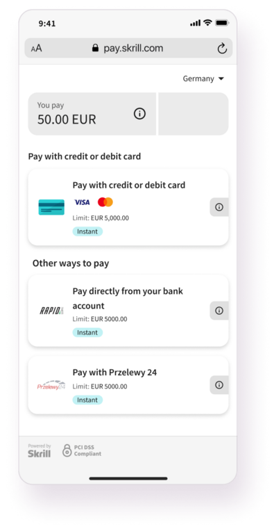 Quick checkout step make payment