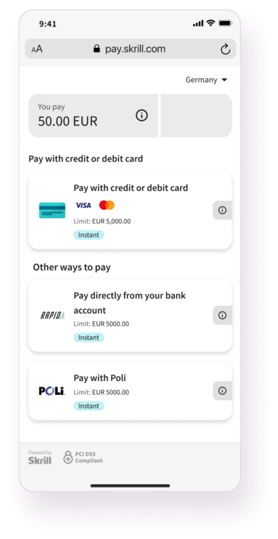 Quick checkout step make payment