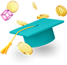 Academiy cap and crypto coins