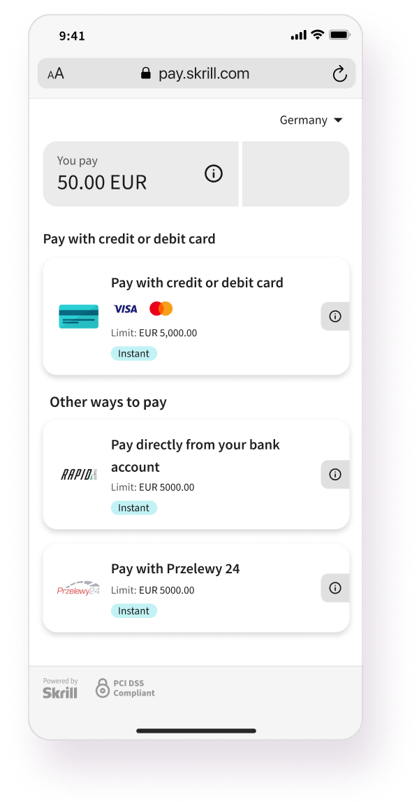 Quick checkout step make payment